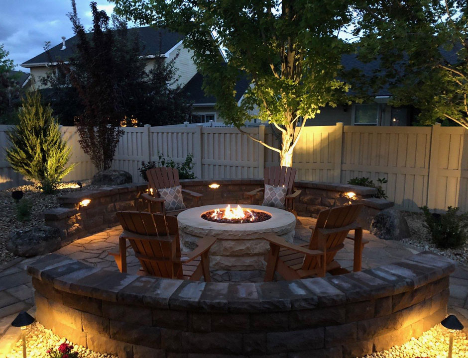 Patio Design at Night