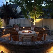 Patio Design at Night